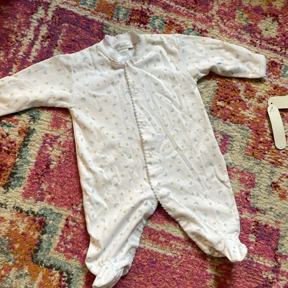 NWT - Kissy Kissy preemie footie, moon and stars